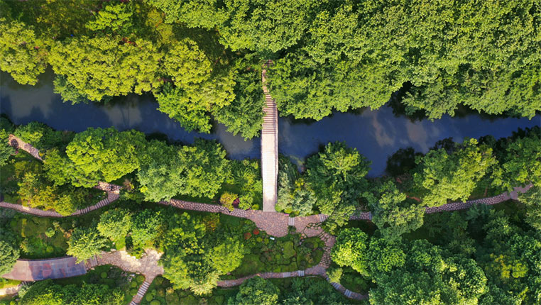 鳥瞰“城市綠肺”——貴陽小車河濕地公園