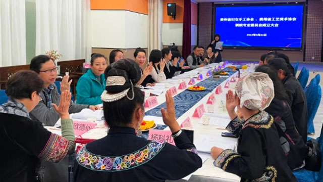 贵州省妇女手工协会、贵州省工艺美术协会刺绣专业委员会成立